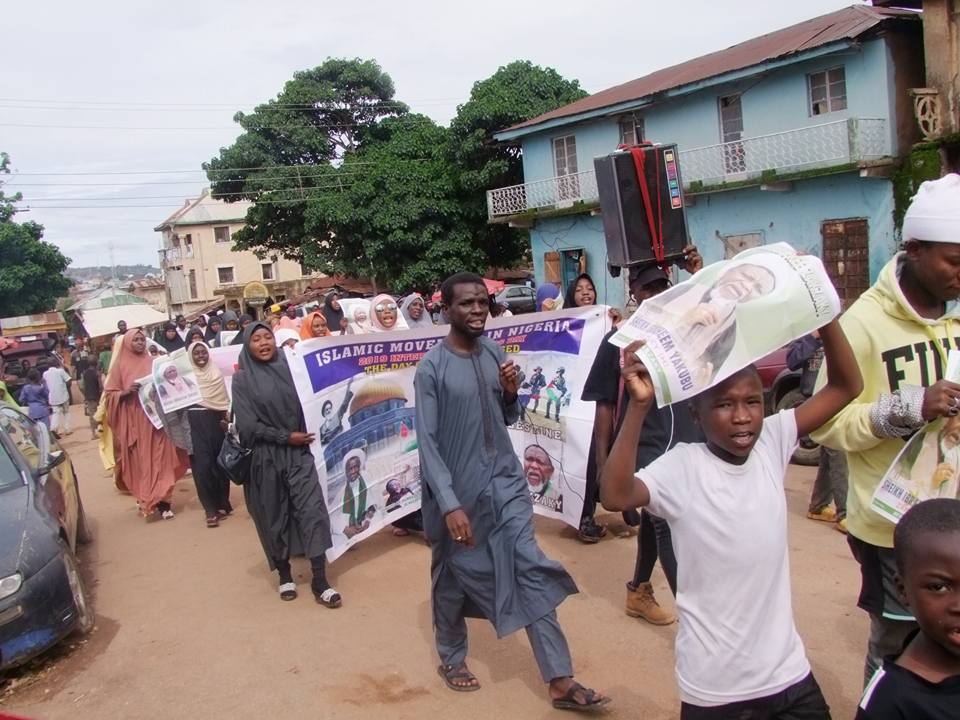  free zakzaky protest in JOS on mon 8th july 2019